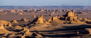 The Lut Desert in Iran is the world's 27th-largest desert and wa