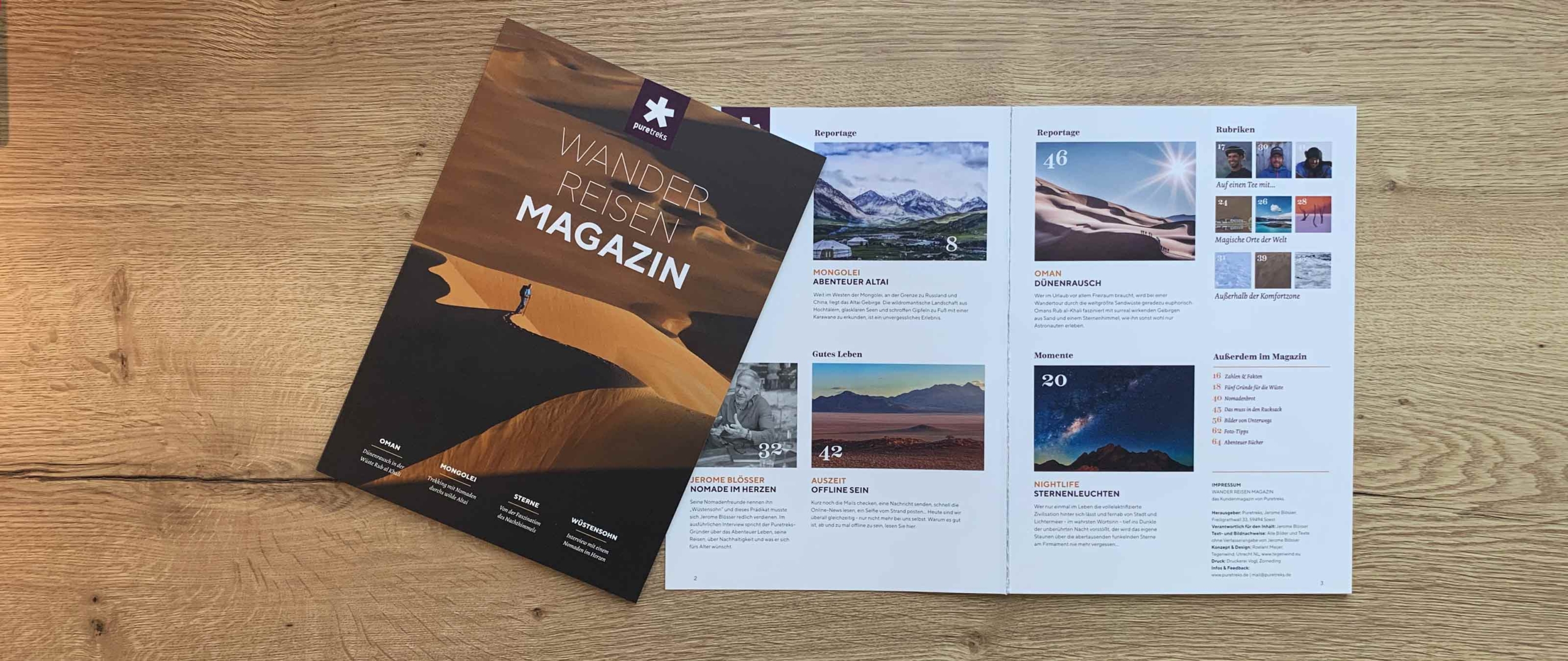 Puretreks Wandereisen Magazin